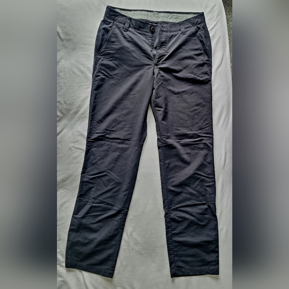 Men's 32x32 Under Armour Black Synthetic Golf Pants